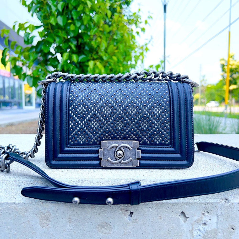 Chanel Diamond Stud Small Boy Bag